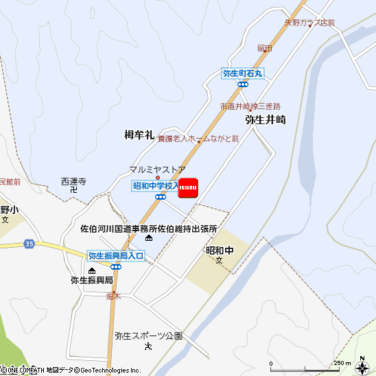 いすゞ自動車九州株式会社・大分支店・佐伯営業所付近の地図
